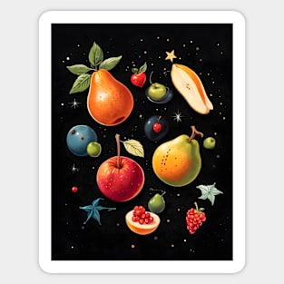 Fruits Floating In Space Sticker